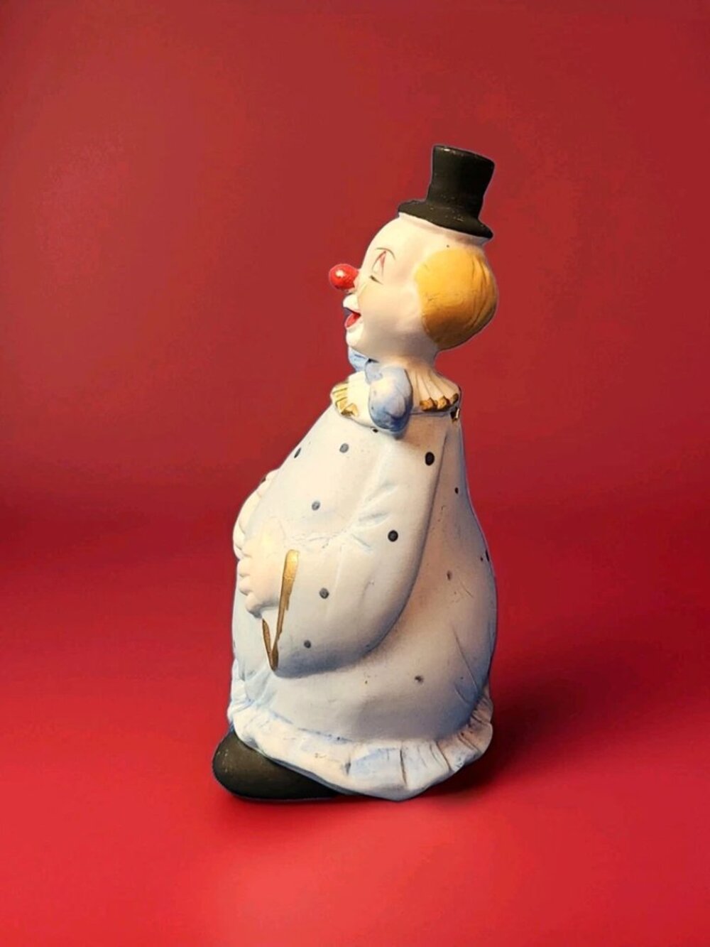 Vintage Clown Porcelain Bell 4.5" Tall Figure A.A. Importing Co Happy Circus - Picture 8 of 14